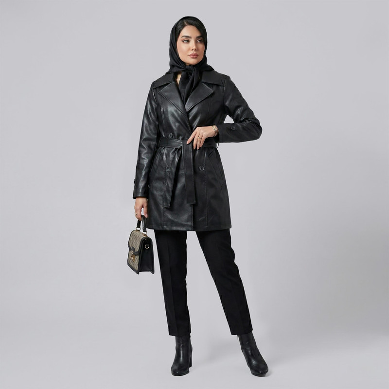 کت چرم زنانه مدل گیلوا کد 2426