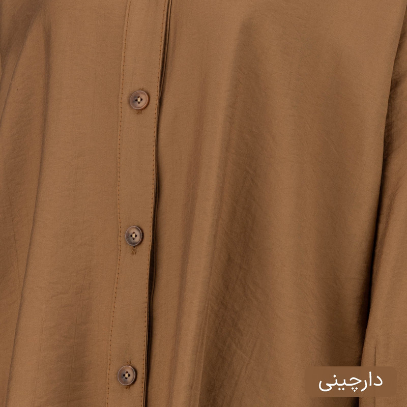 شومیز آستین بلند یقه هفت زنانه مدل نوشان کد 2551