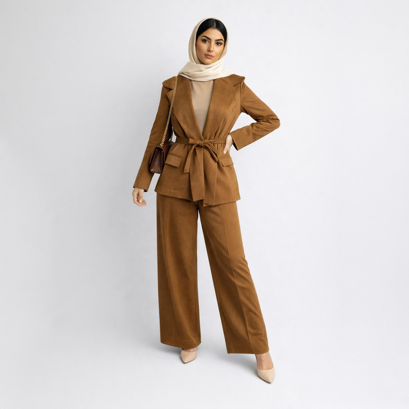 ست کت و شلوار رسمی زنانه مدل شادمهر کد 2401