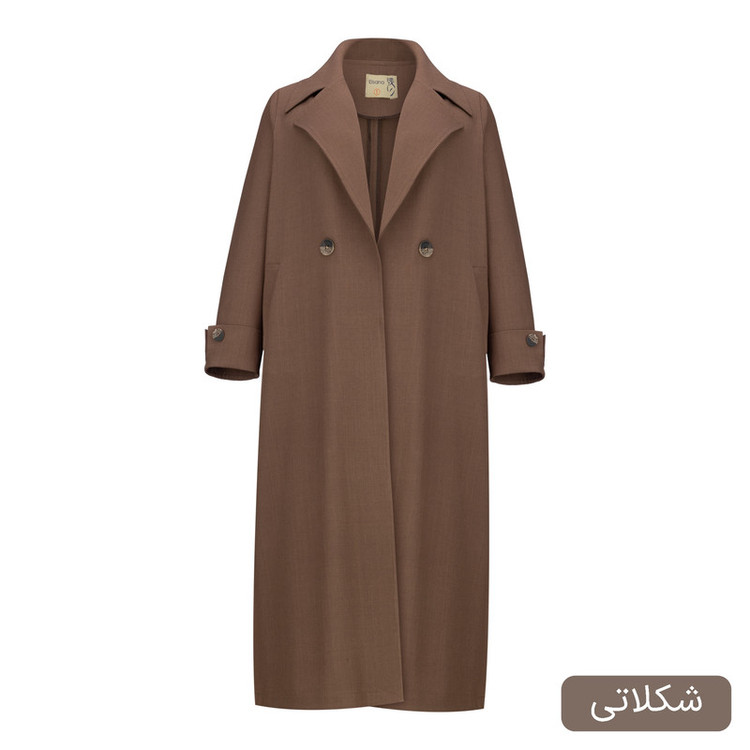 مانتو روی زانو زنانه مدل وارش کد 2596
