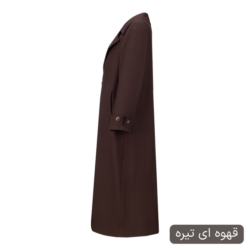 مانتو روی زانو زنانه مدل وارش کد 2596