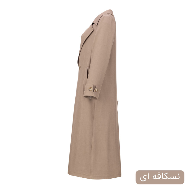 مانتو روی زانو زنانه مدل وارش کد 2596