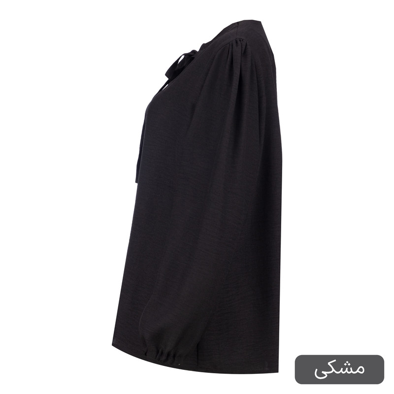 بلوز آستین بلند یقه ایستاده زنانه مدل یاشگین کد 2472