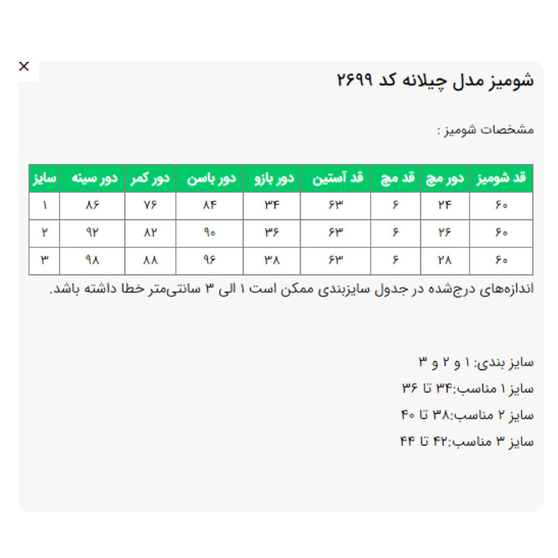 شومیز زنانه مدل چیلانه کد 2669