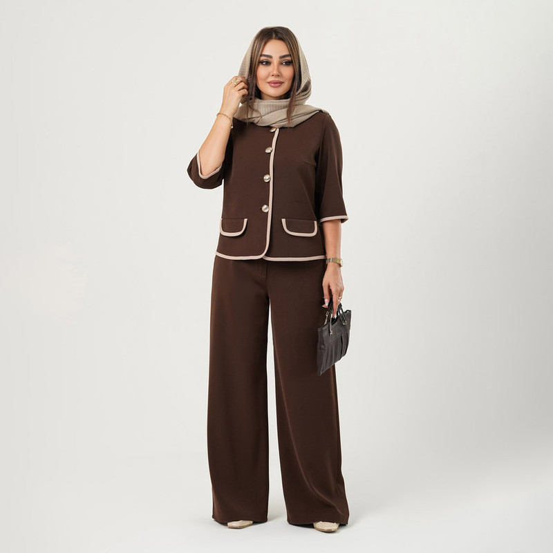 ست کت و شلوار زنانه مدل ماهیکا کد 2745
