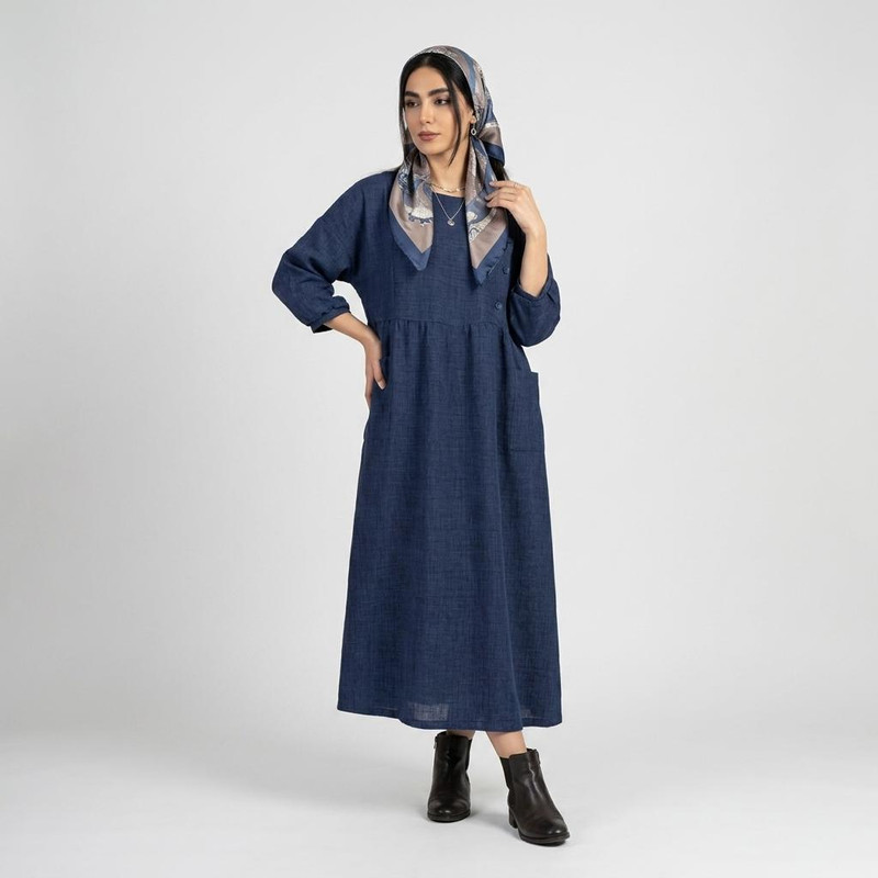 مانتو زیر زانو زنانه مدل رایمن کد 223504