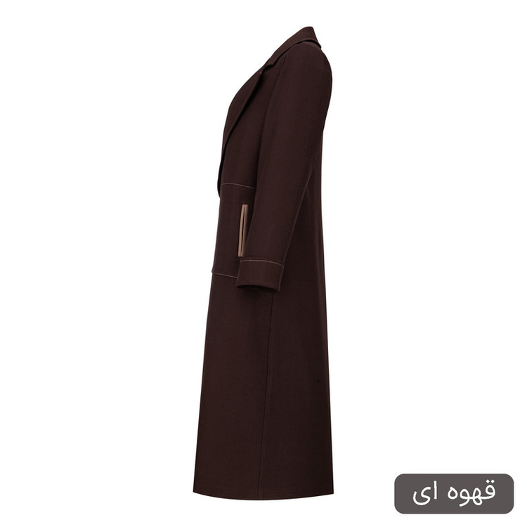 مانتو زیر زانو زنانه مدل ناروین کد 2611