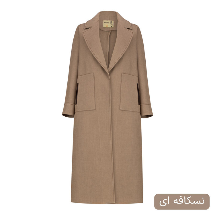 مانتو زیر زانو زنانه مدل ناروین کد 2611