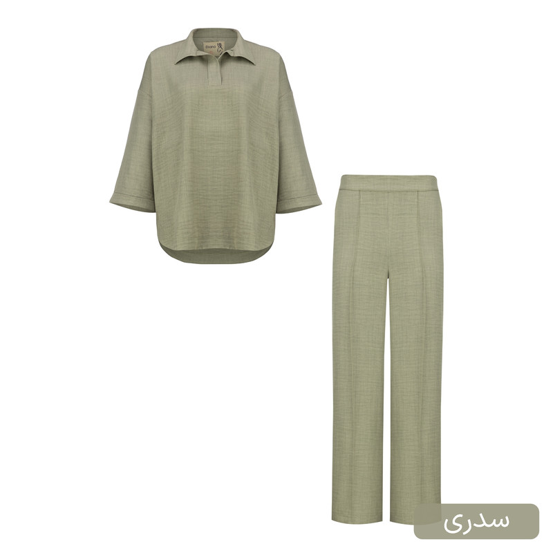 ست تونیک و شلوار رسمی زنانه مدل لادیان کد 2499