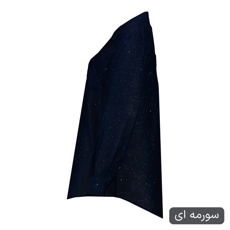 شومیز آستین بلند یقه برگردان زنانه مدل دایکو کد 2519