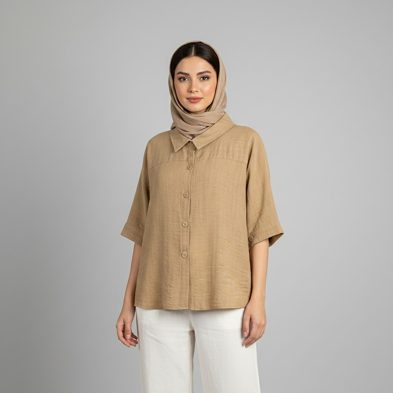 مانتو شومیزی زنانه مدل شهگل کد 222605