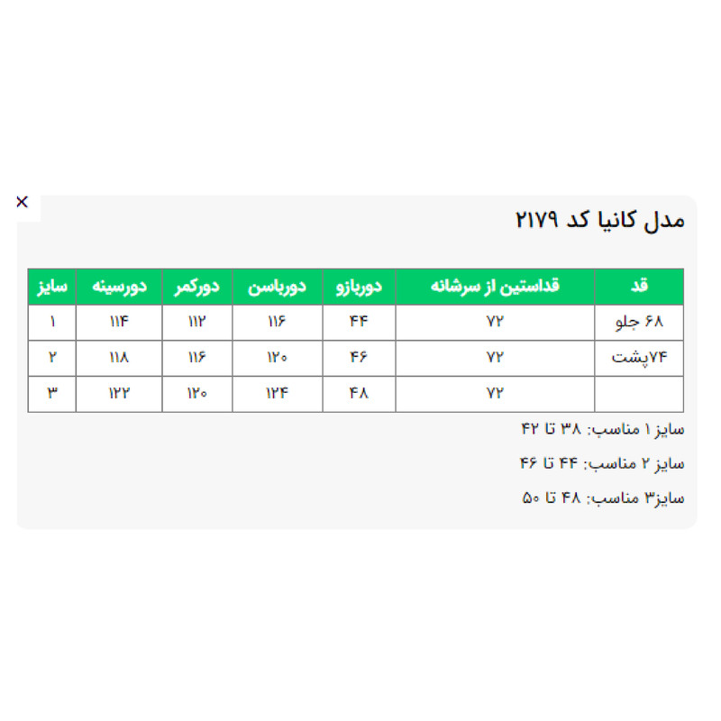 مانتو زنانه مدل کانیا کد 217908