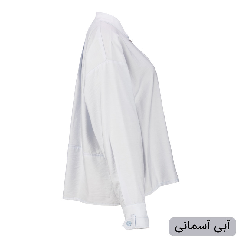 شومیز آستین بلند یقه برگردان زنانه مدل مهوین کد 2616