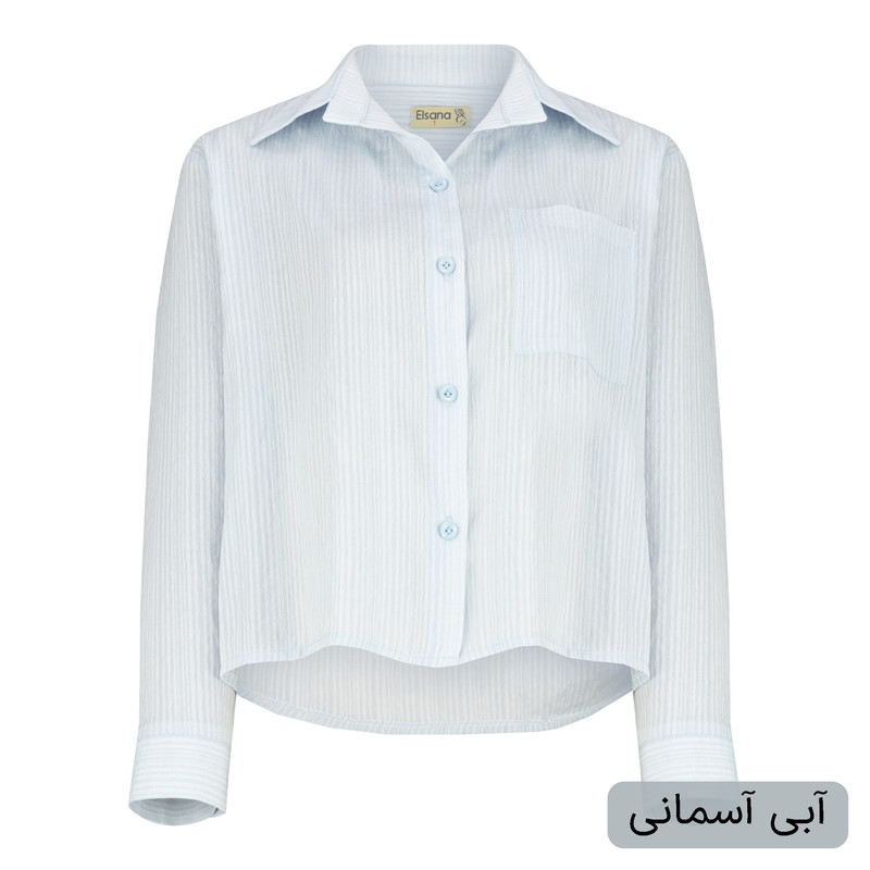 شومیز آستین بلند یقه برگردان زنانه مدل سها کد 2608