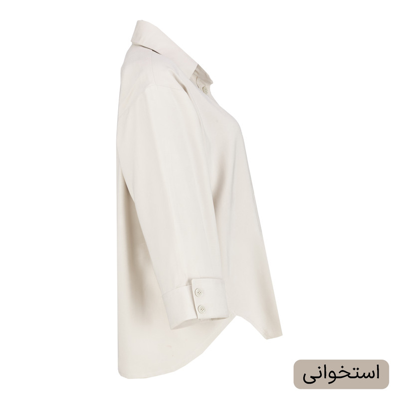 شومیز آستین بلند یقه برگردان زنانه مدل آژند کد 2592