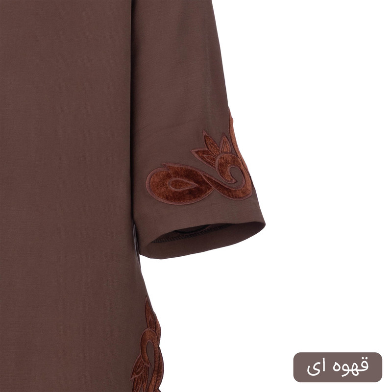 مانتو زیر زانو زنانه مدل نامین کد 2541