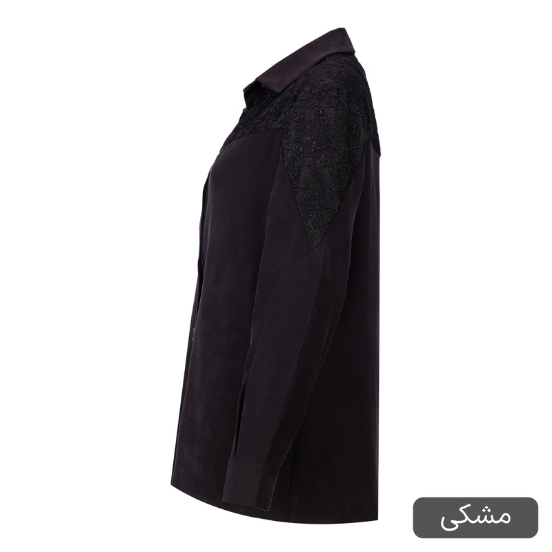 شومیز آستین بلند یقه برگردان زنانه مدل داریس کد 2546