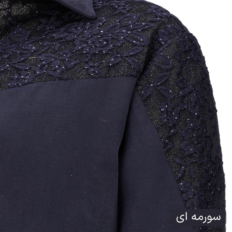 شومیز آستین بلند یقه برگردان زنانه مدل داریس کد 2546