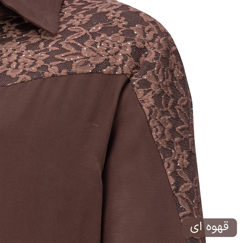 شومیز آستین بلند یقه برگردان زنانه مدل داریس کد 2546