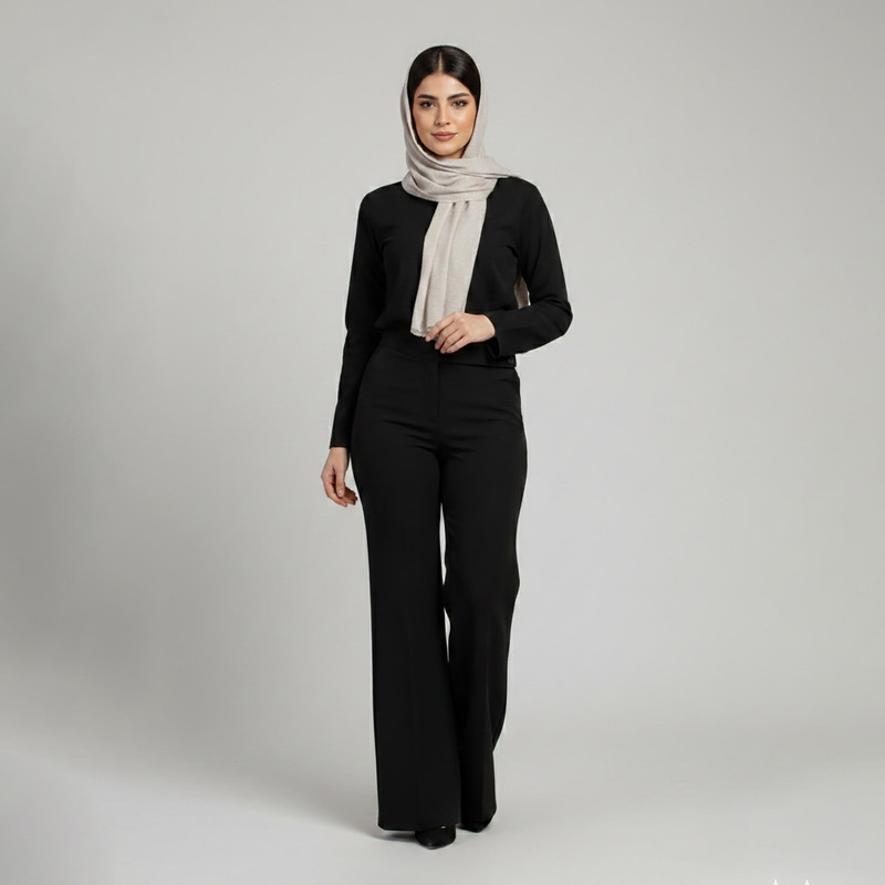 شلوار دم پا گشاد زنانه مدل ماهتو کد 224601