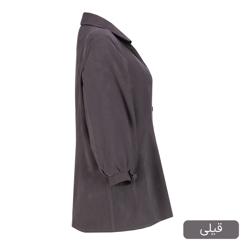 شومیز آستین بلند یقه برگردان زنانه مدل سدین کد 2603