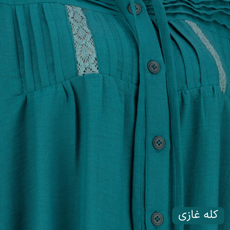 بلوز آستین بلند یقه گرد زنانه مدل آوش کد 2621