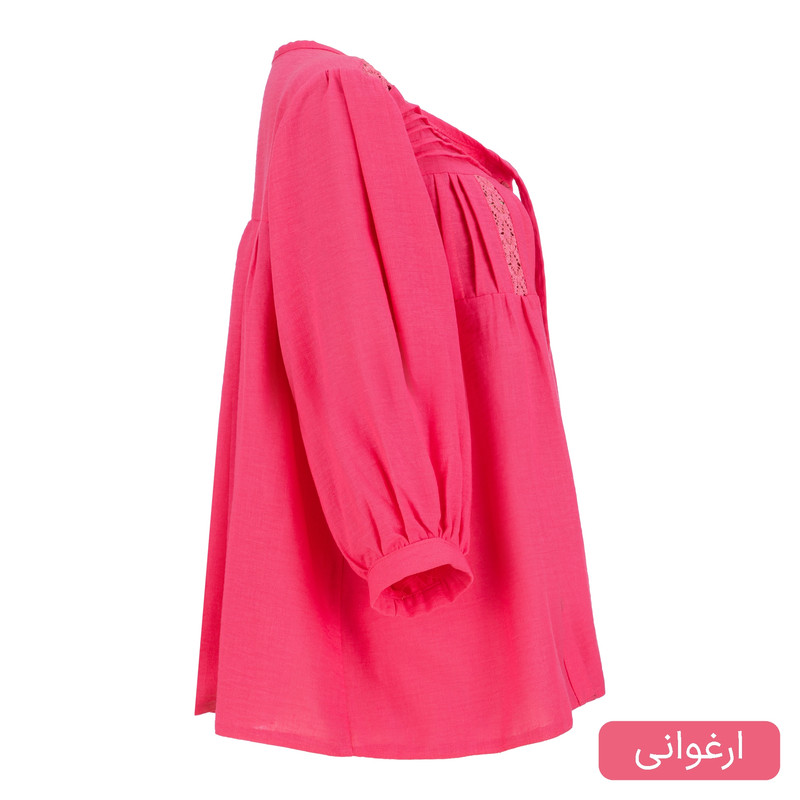 بلوز آستین بلند یقه گرد زنانه مدل آوش کد 2621