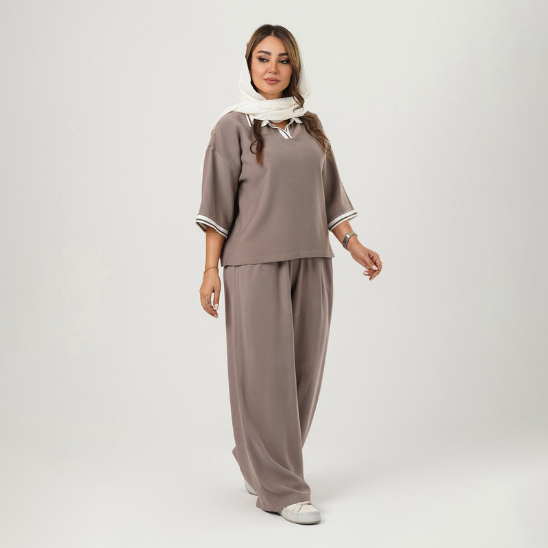 ست پولوشرت و شلوار زنانه  مدل استلا کد 2758