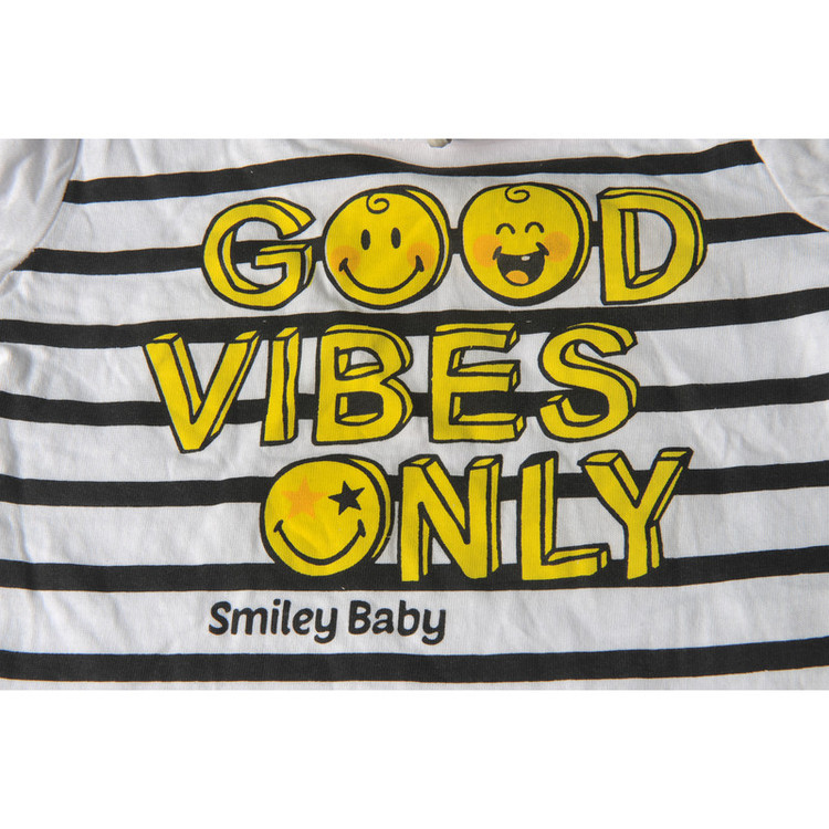 تی شرت آستین کوتاه نوزادی پیاتزا ایتالیا مدل 847849 SMILEY