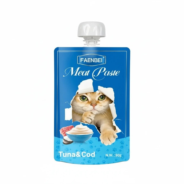 پودینگ گربه فنبی مدل Meat Paste طعم تن و ماهی کاد 90 گرم