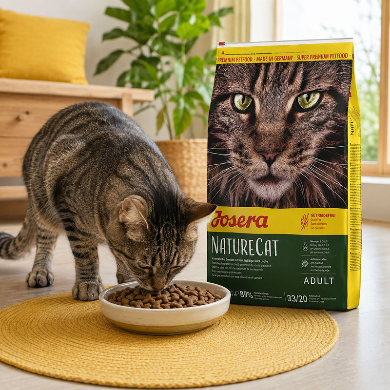 غذای خشک گربه جوسرا مدل NatureCat وزن 2 کیلوگرم