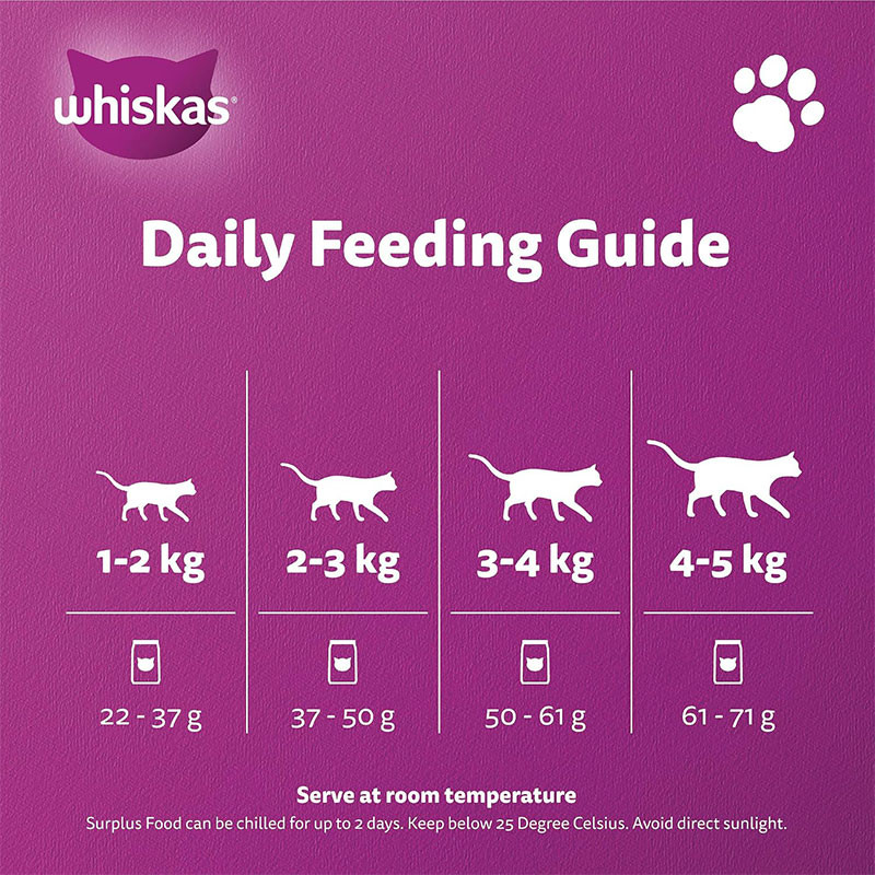 غذای خشک گربه بالغ ویسکاس مدل Dry Cat Food با طعم ماهی تن وزن 1.2 کیلوگرم