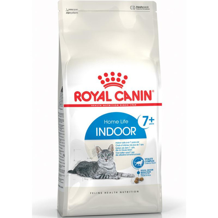 غذای خشک گربه رویال کنین مدل +7 Indoor وزن 1.5 کیلوگرم