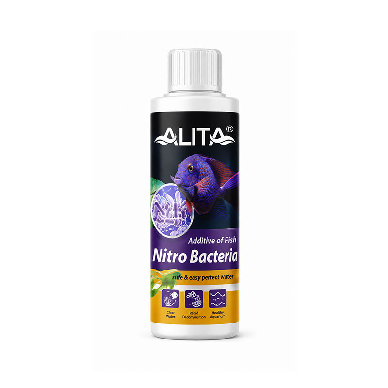 محلول نیترو باکتری آکواریوم آلیتا مدل Alita Nitro Bacteria دارا باکتری زنده حجم 120 میلیلیتر