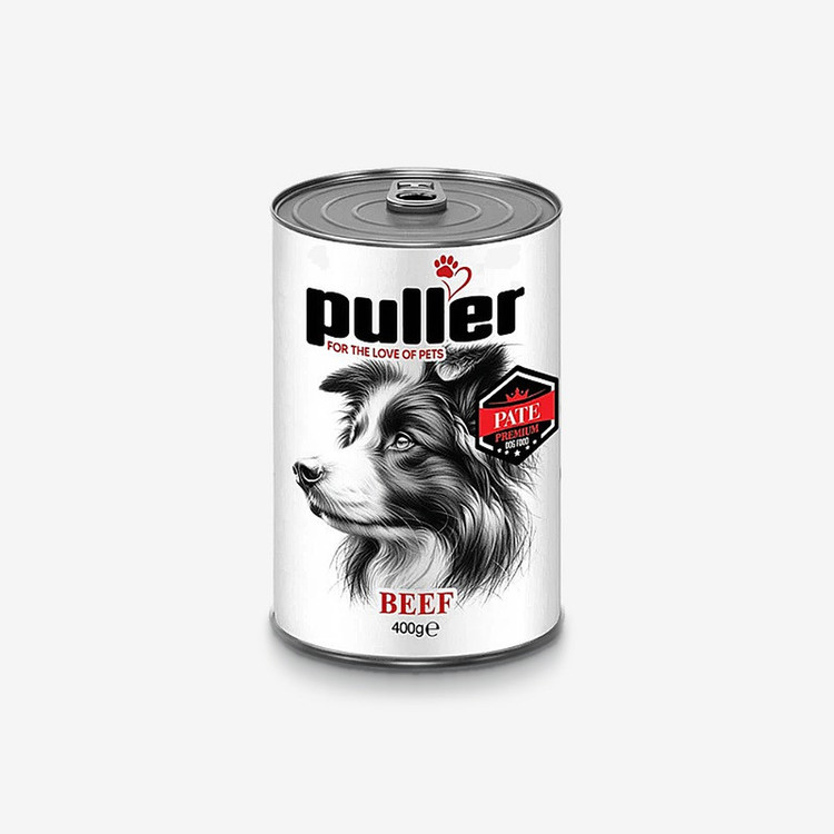 کنسرو غذای سگ پولر مدل پریمیوم طعم گوشت گوساله وزن 400 گرم