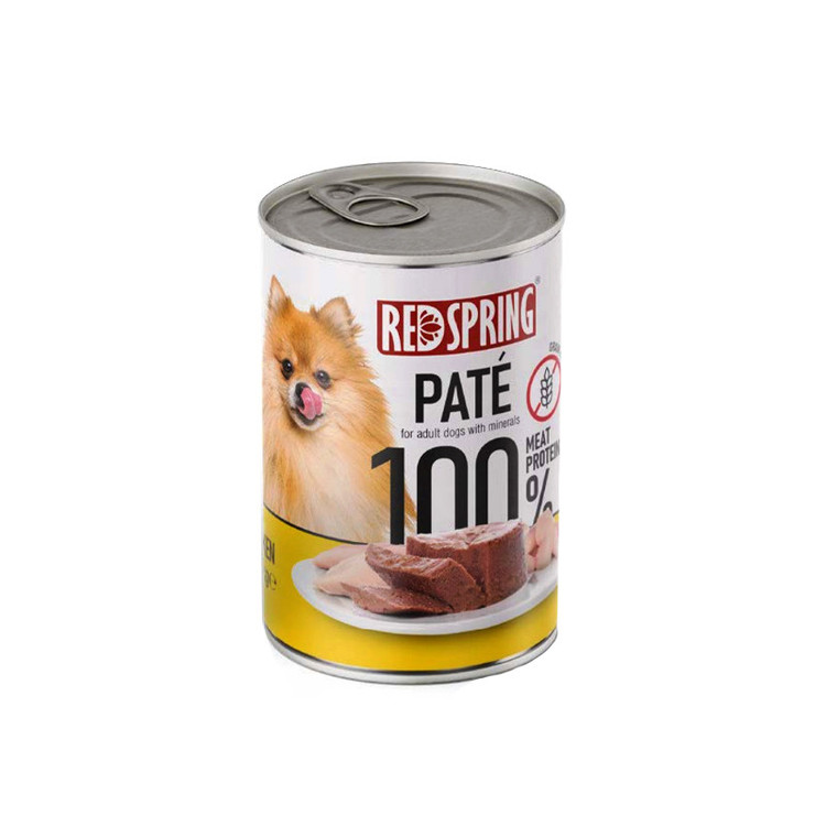 کنسرو غذای سگ رداسپرینگ مدل Pate Pack با طعم بره، مرغ، سیرابی، جگر و گوساله وزن 2.4 کیلوگرم بسته 6 عددی