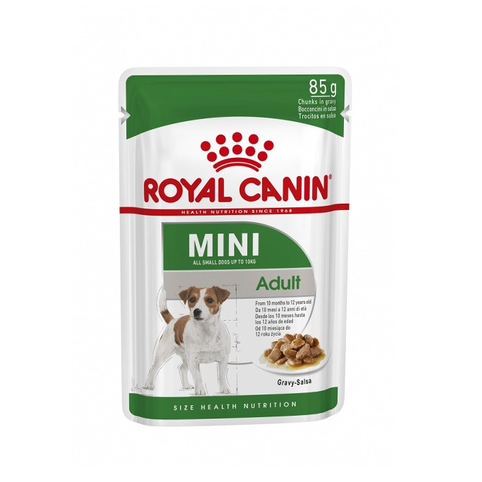 پوچ سگ رویال کنین مدل مینی ادالت وزن ۸۵ گرم