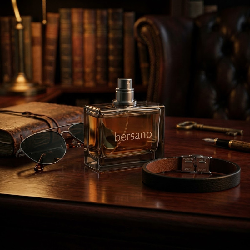 دستبند مردانه مدل مونولیت چرم طبیعی کد 316