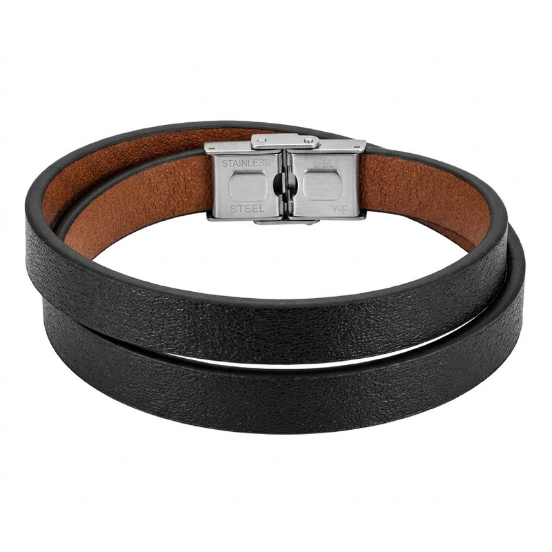 دستبند چرم مدل آرتور کد BR-804