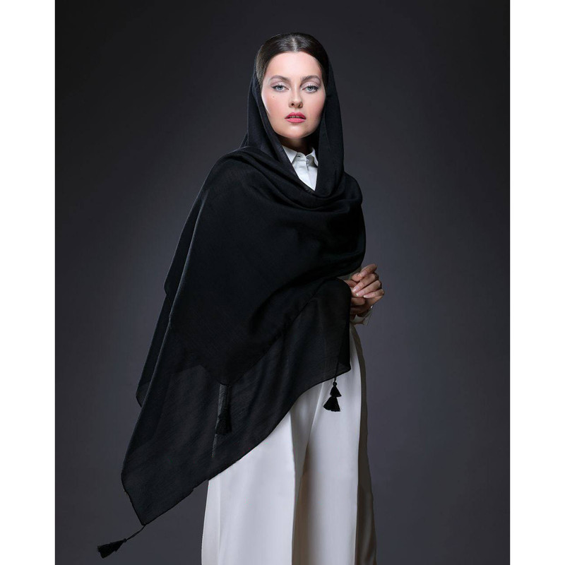 شال زنانه مدل نخی تابستونی منگوله دار کد 2087