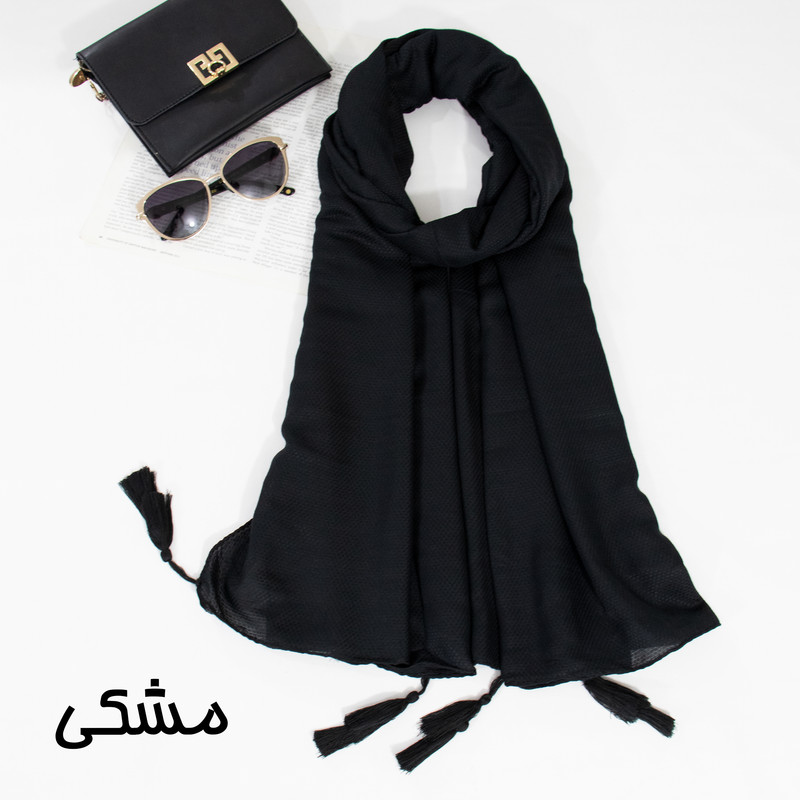 شال زنانه مدل ساده تابستانی منگوله دار خنک کد den-2260