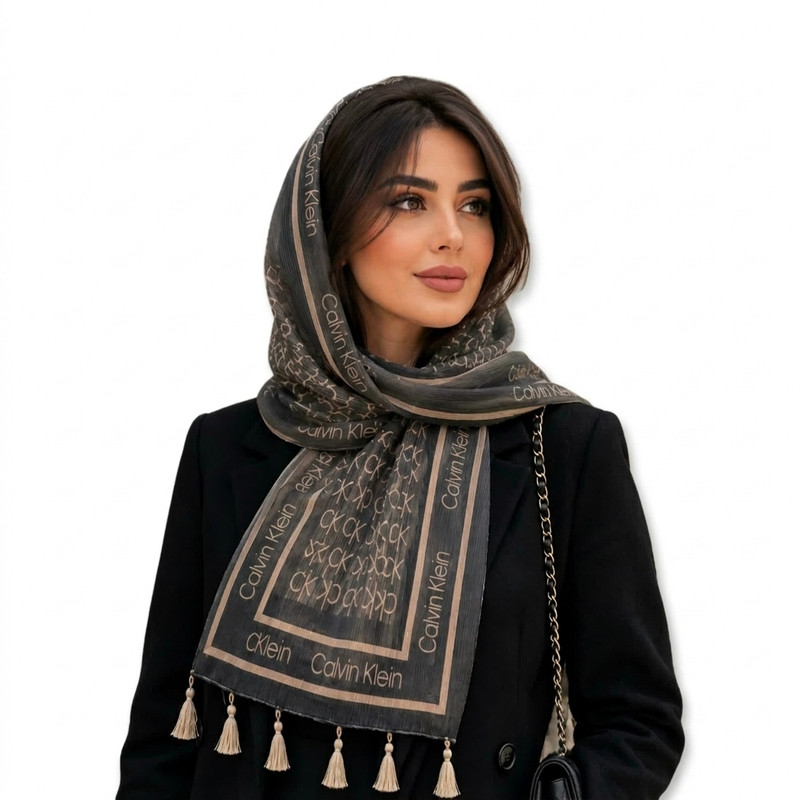 شال نخ زنانه مدل مارتا 007 با طول و عرض 70*160 سانتیمتر