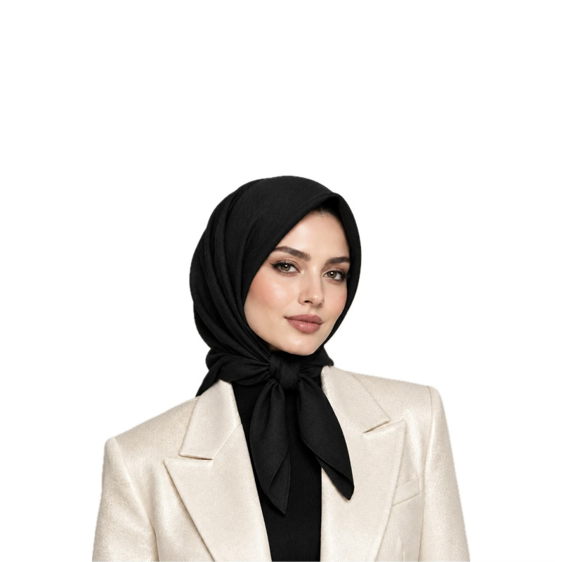 روسری زنانه نخی راهراه مدل E700