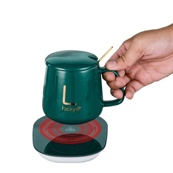 ماگ حرارتی لاکی مدل Temperature Cup به همراه صفحه گرم کن برقی