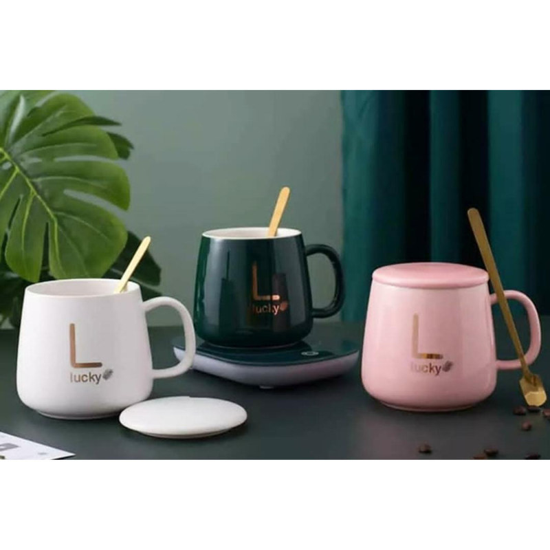 ماگ لاکی مدل Warmer Plus به همراه صفحه گرم کن برقی