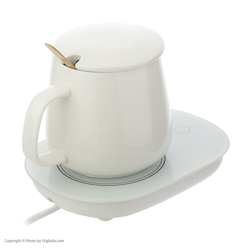 ماگ لاکی مدل Warmer Cup به همراه صفحه گرم کن برقی