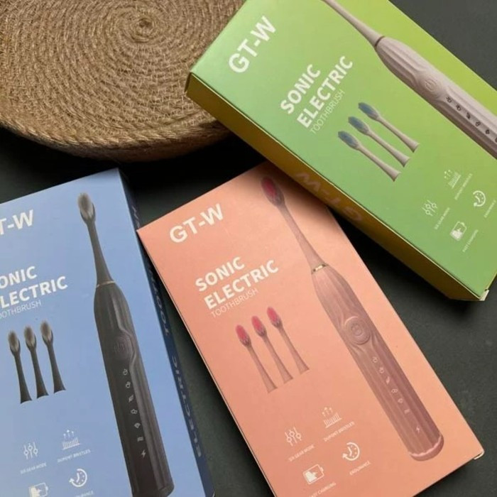 مسواک برقی لرزشی مدل GT-W به همراه 3 سری یدک