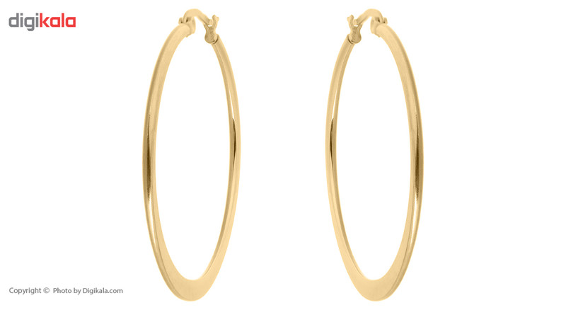 گوشواره حلقه ای استیل مارنا گالری مدل Gold