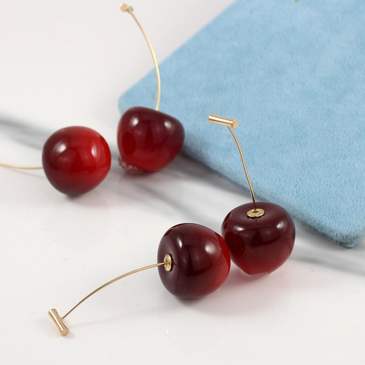 گوشواره زنانه مدل گیلاسی کد E929A