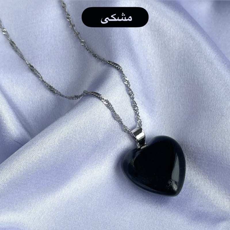 گردنبند زنانه مدل قلب کوارتز